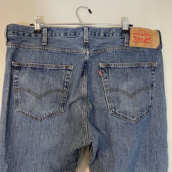 Vintage Levi’s 501 Jeans Mens Button Fly Size 40x32 Straight Leg Denim Y2K - Picture 7 of 8